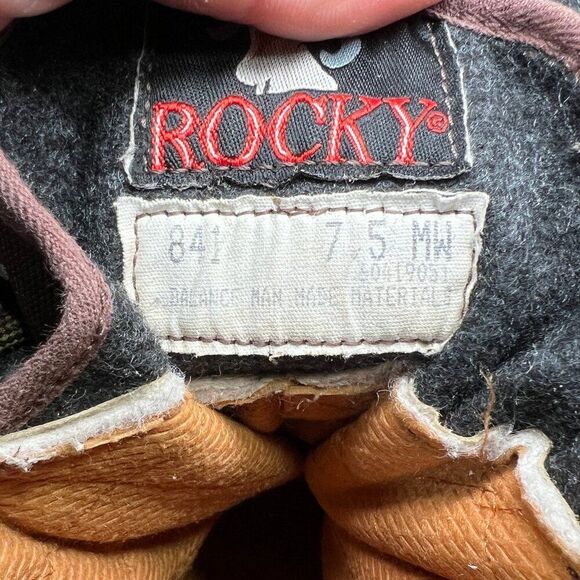 Rocky Ranger 841 Boots Men\'s Size 7.5‎ Brown Waterproof Gore-Tex Outdoor Hunting main image 7